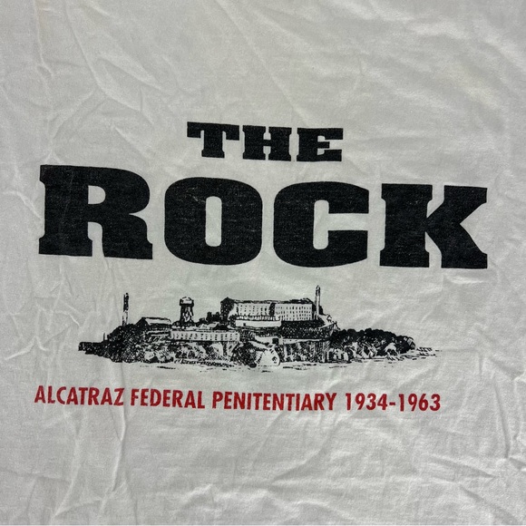 The rock Alcatraz federal penitentiary prison t-shirt vintage look size xl men - Picture 7 of 10